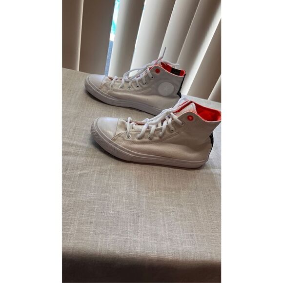 Converse Chuck Taylor II Shoes Youth Counter Climate Lunarlon Orange White Sz 3 - Picture 6 of 11